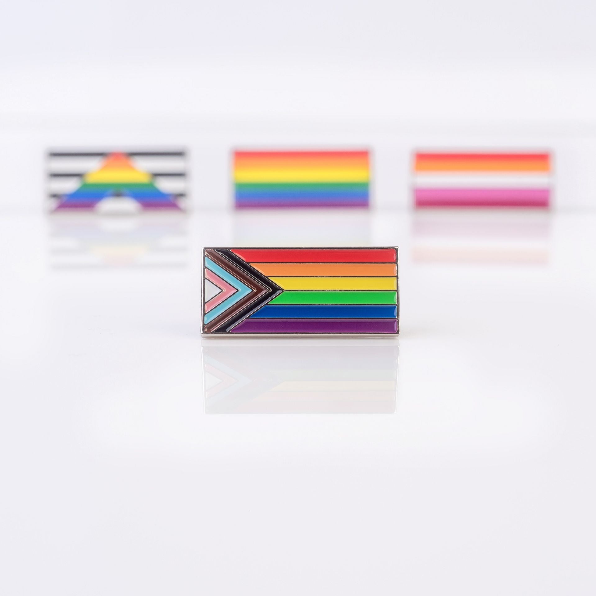 Progress Pride Clip Badge