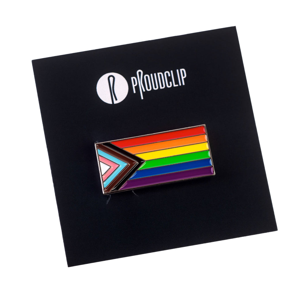 Progress Pride Clip Badge