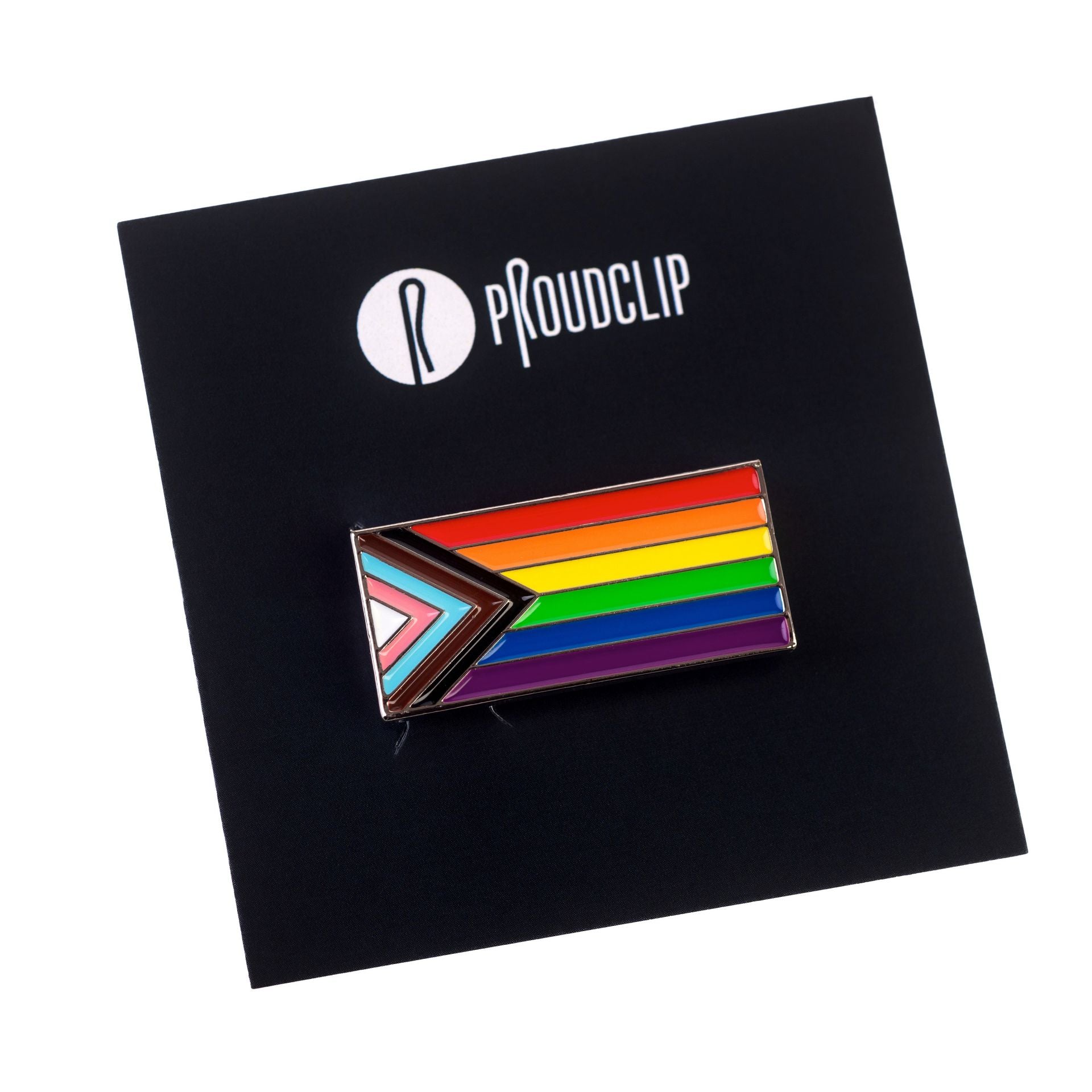 Progress Pride Clip Badge