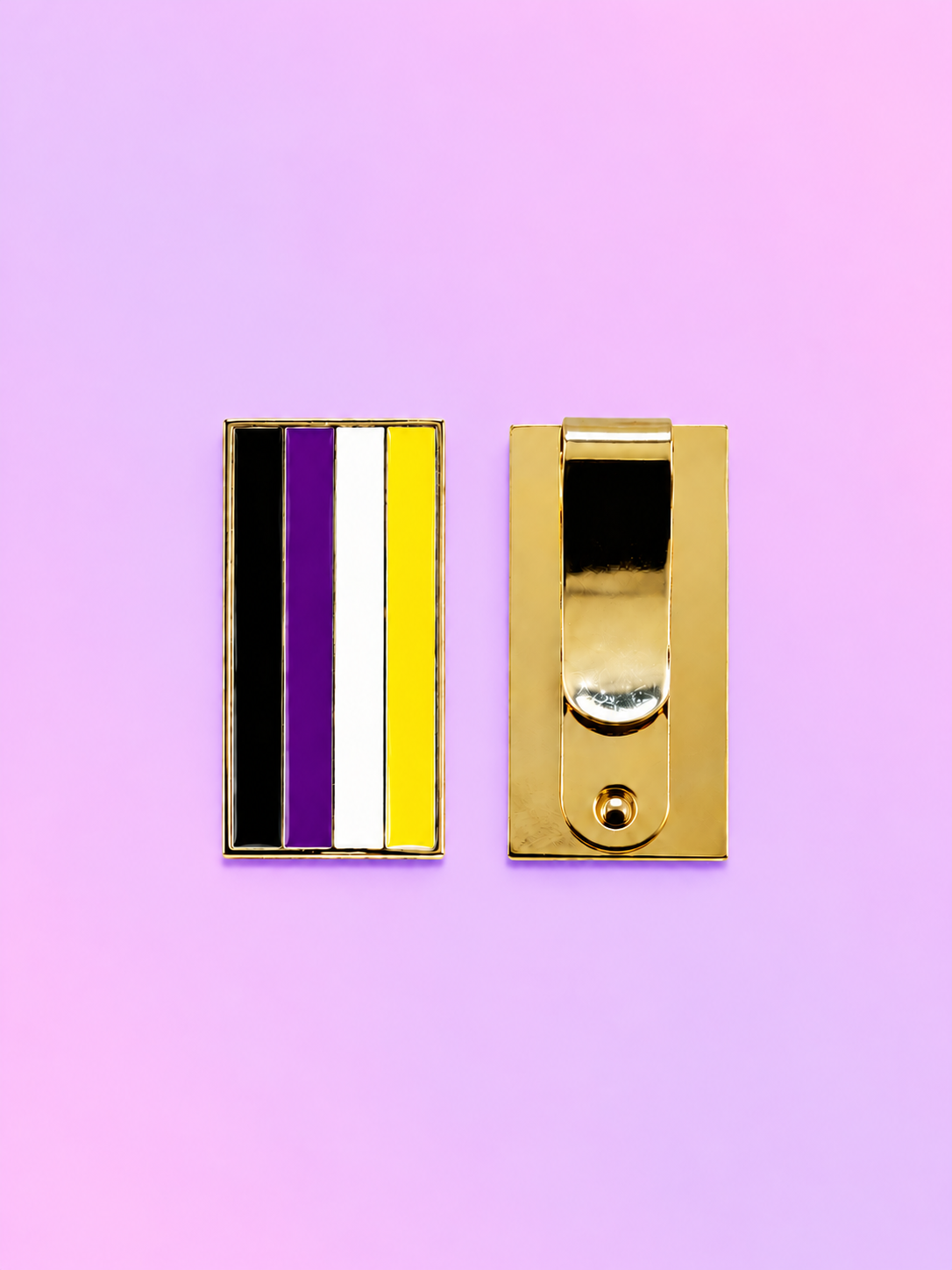 Non-Binary Clip Badge With Free Keyring Badge Holder