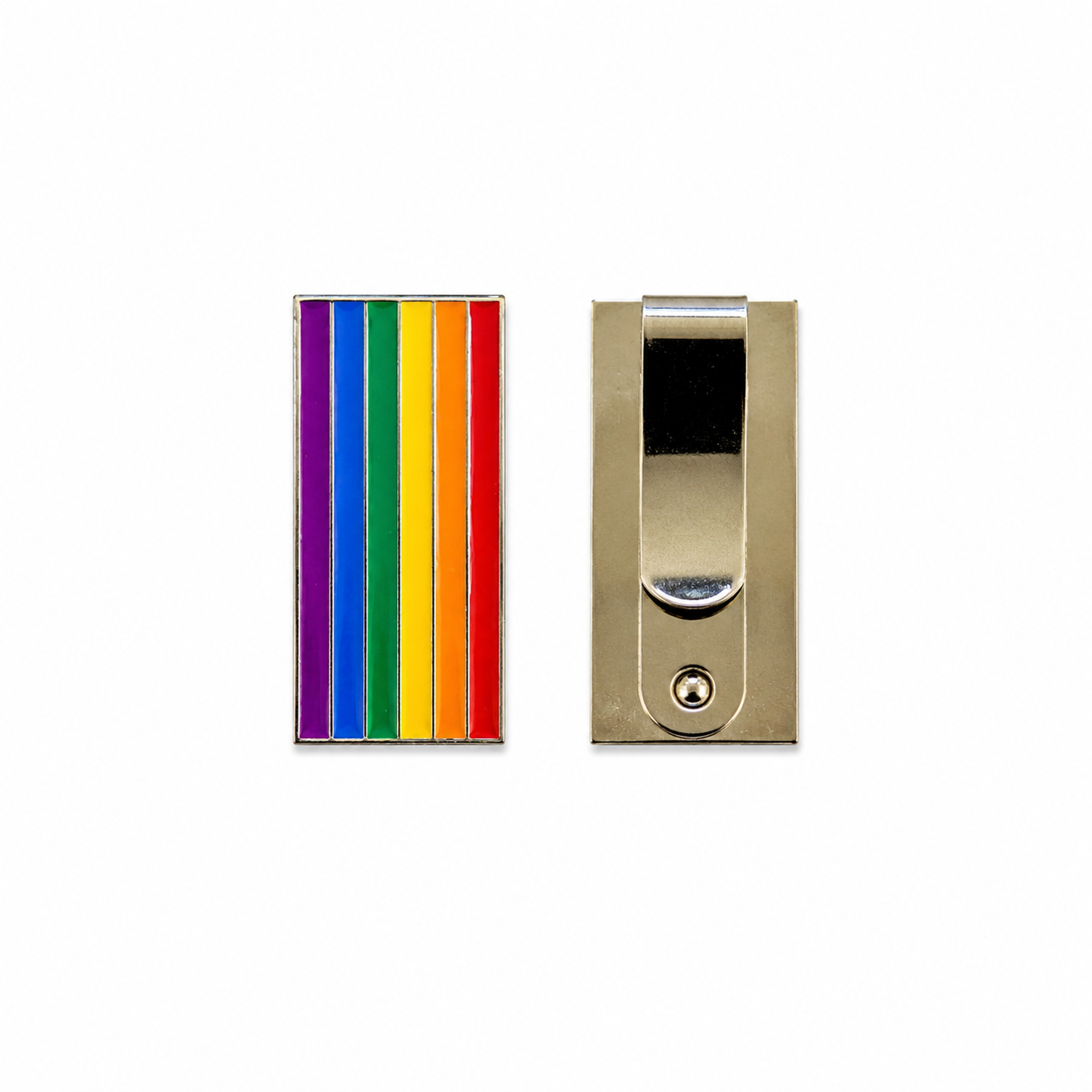 Rainbow Clip Badge