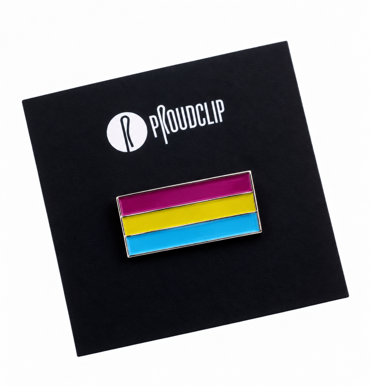 Pansexual Clip Badge With Free Keyring Badge Holder