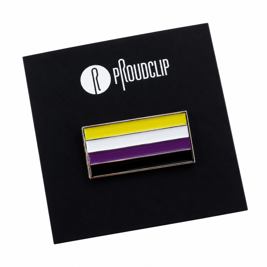 Non-Binary Clip Badge With Free Keyring Badge Holder