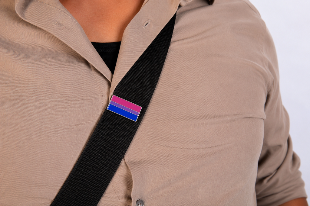 Bisexual Clip Badge