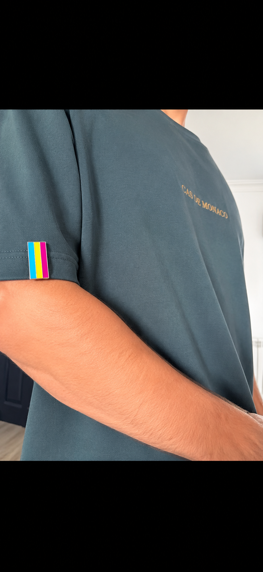 Pansexual Clip Badge With Free Keyring Badge Holder