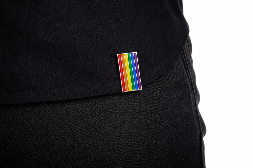 Rainbow Clip Badge