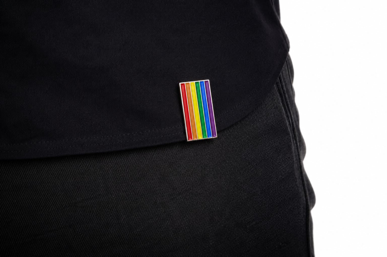 Rainbow Clip Badge
