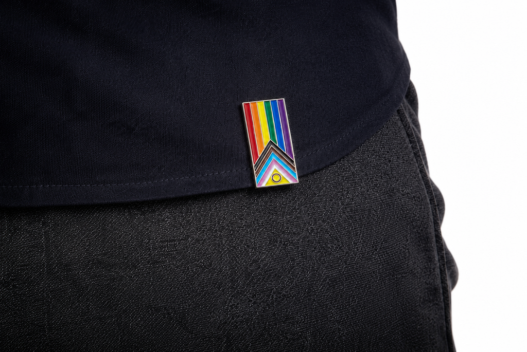 Intersex Progress Pride Clip Badge