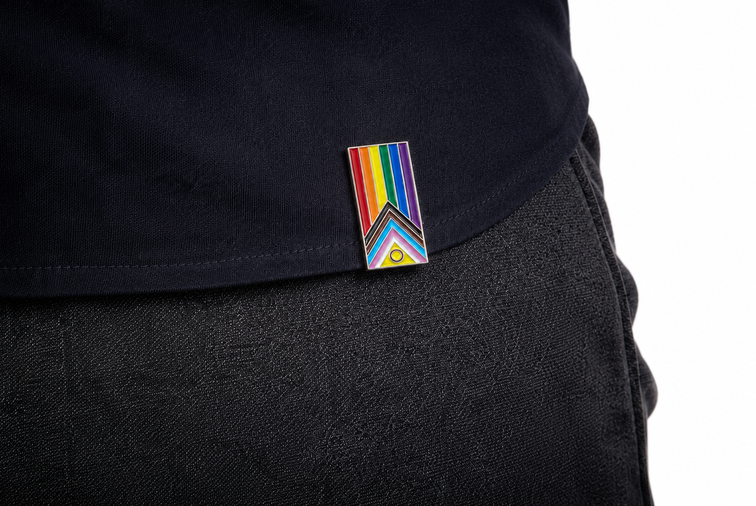 Intersex Progress Pride Clip Badge