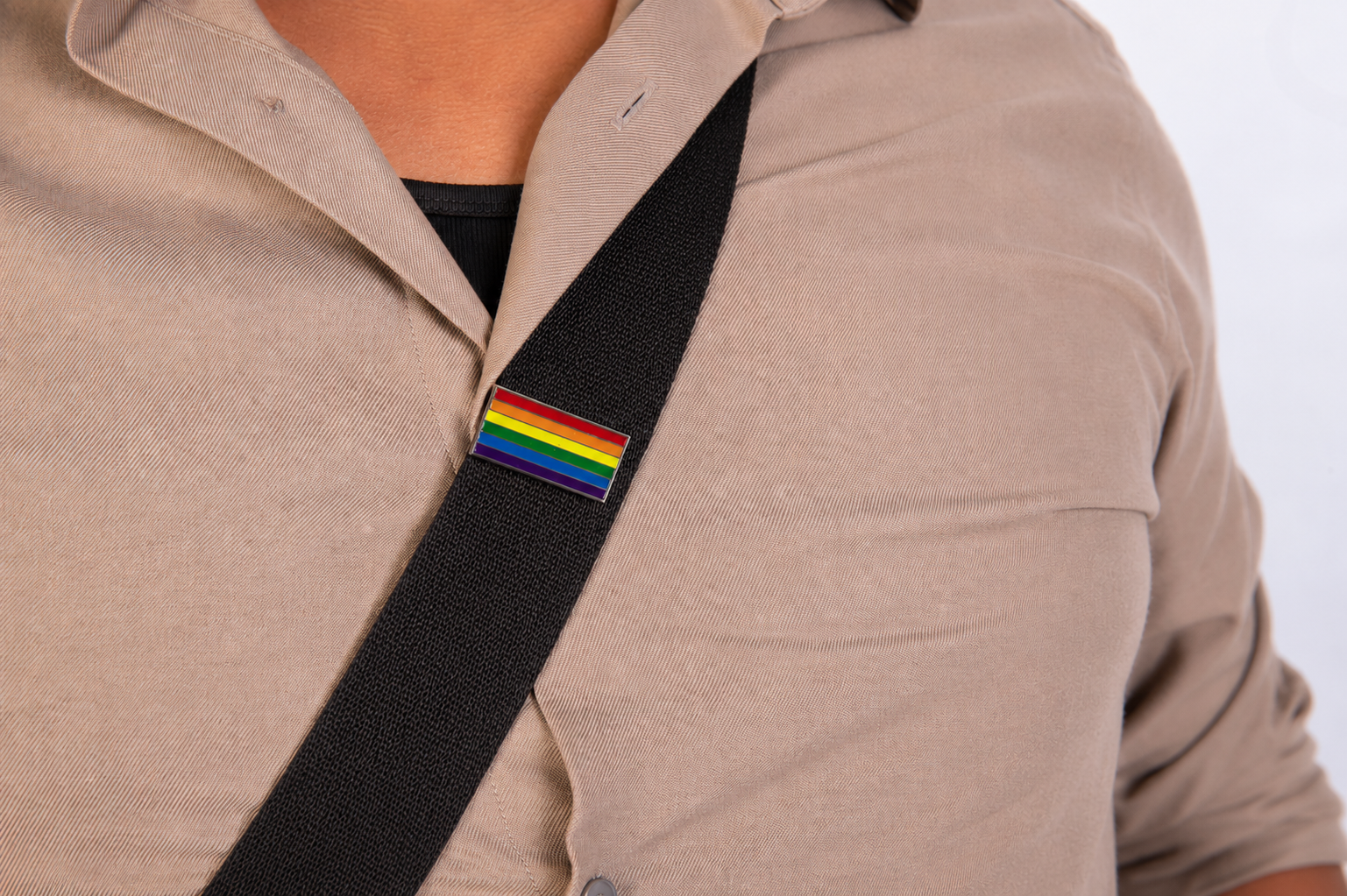 Rainbow Clip Badge
