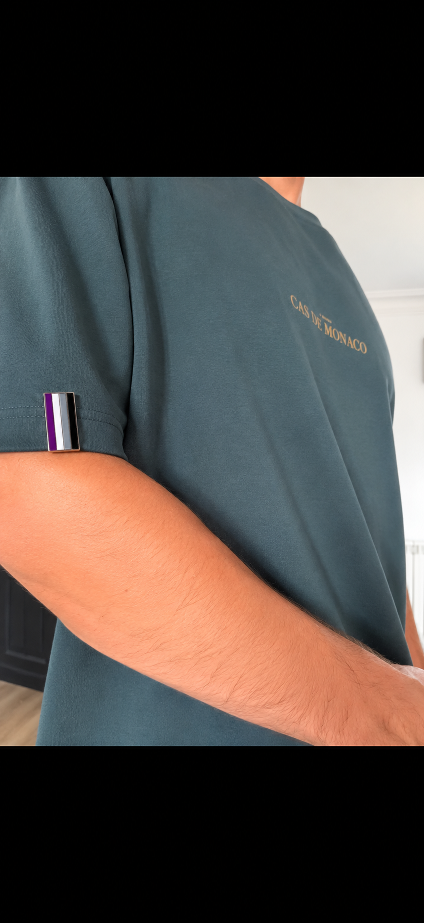 Asexual Clip Badge With Free Keyring Badge Holder
