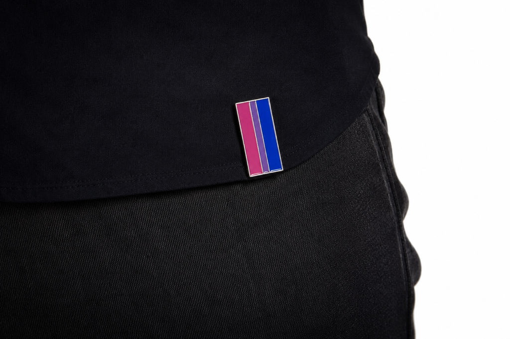 Bisexual Clip Badge