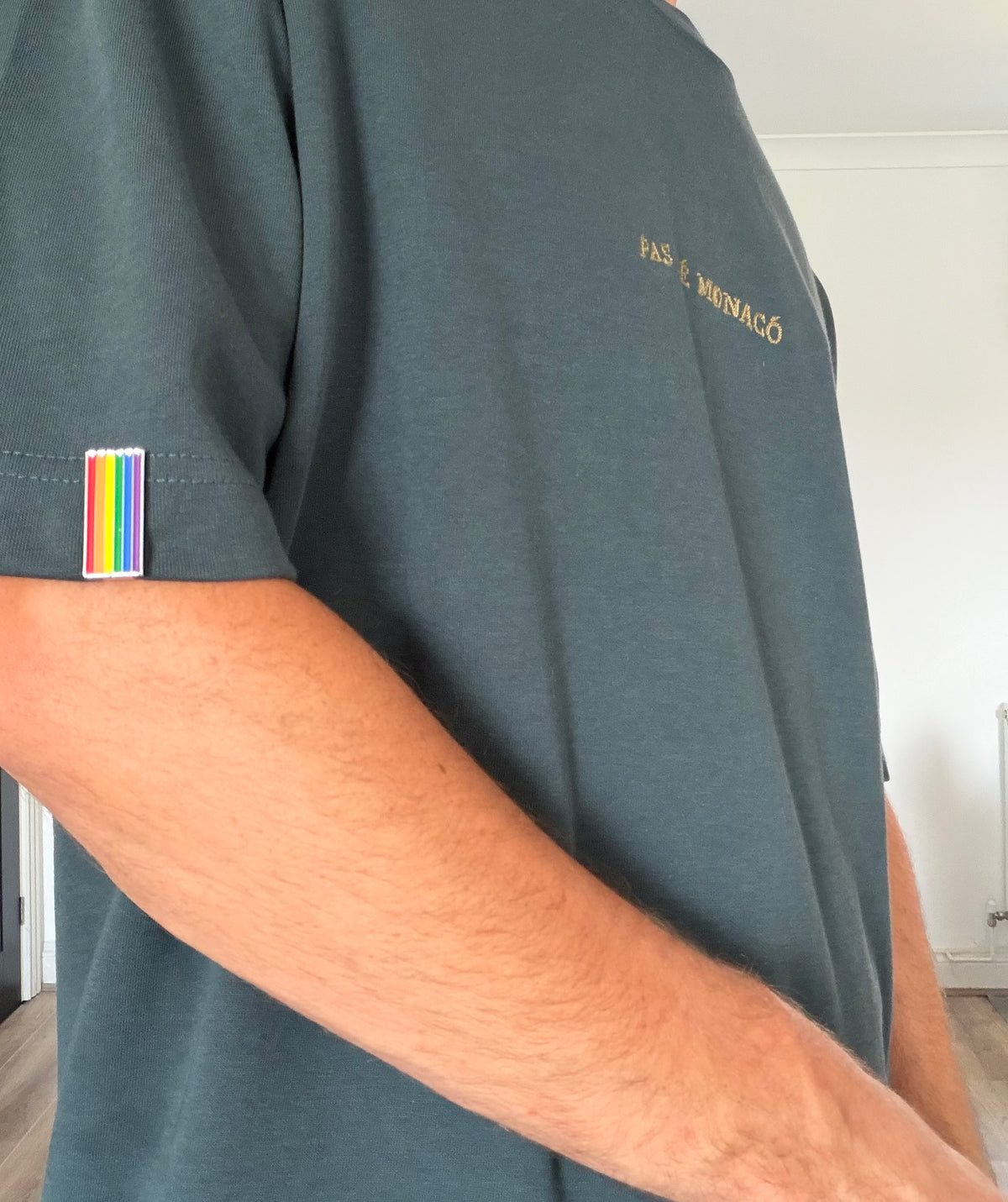 Rainbow Clip Badge With Free Keyring Badge Holder