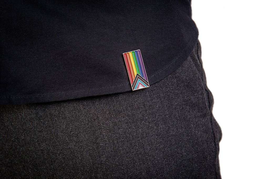 Progress Pride Clip Badge