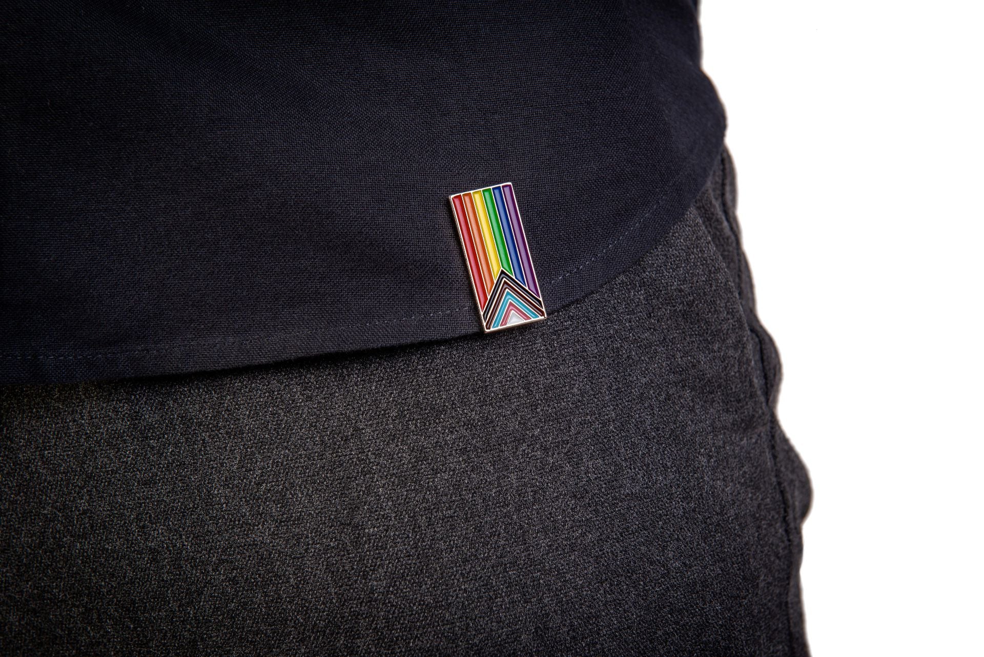 Progress Pride Clip Badge