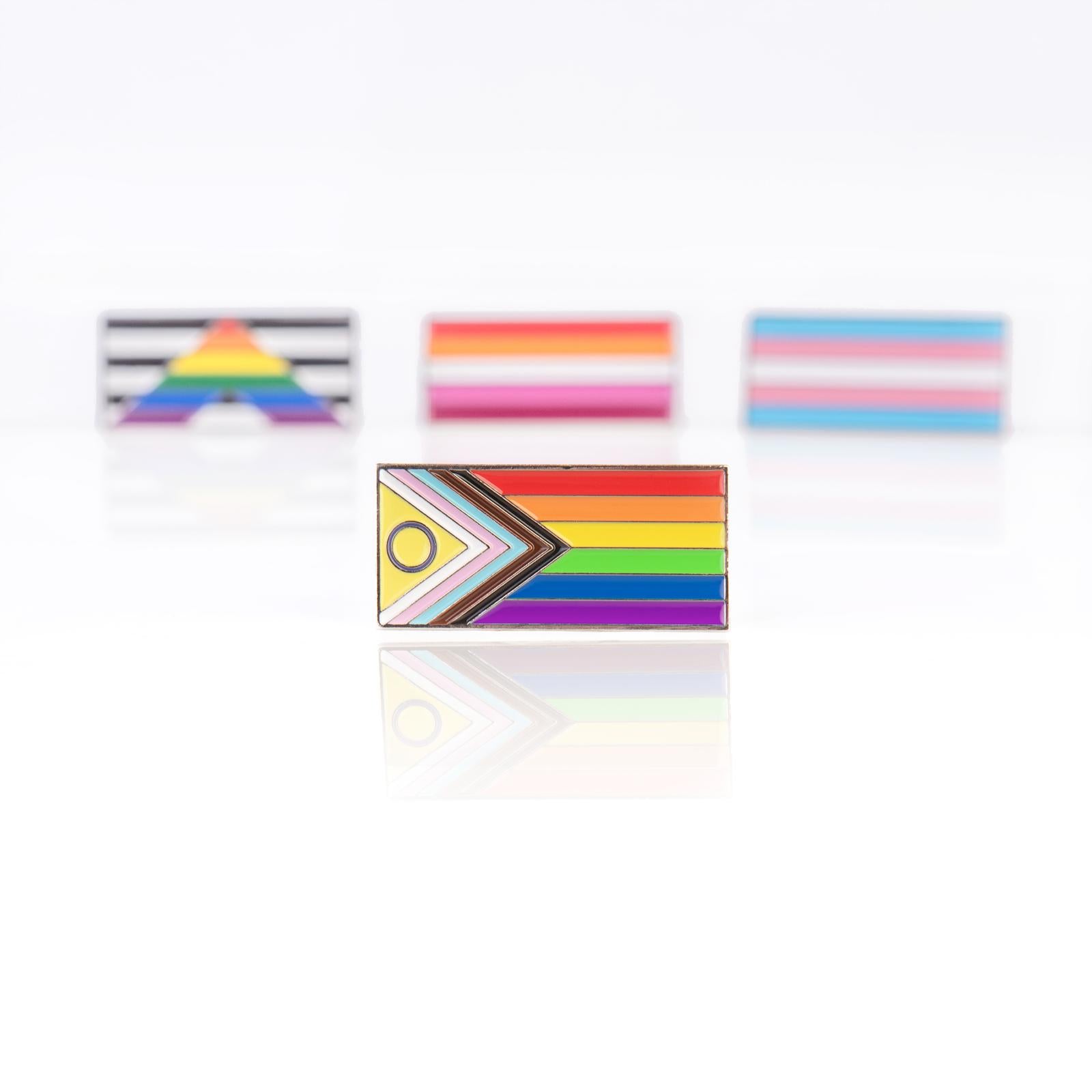 Intersex Progress Pride Clip Badge