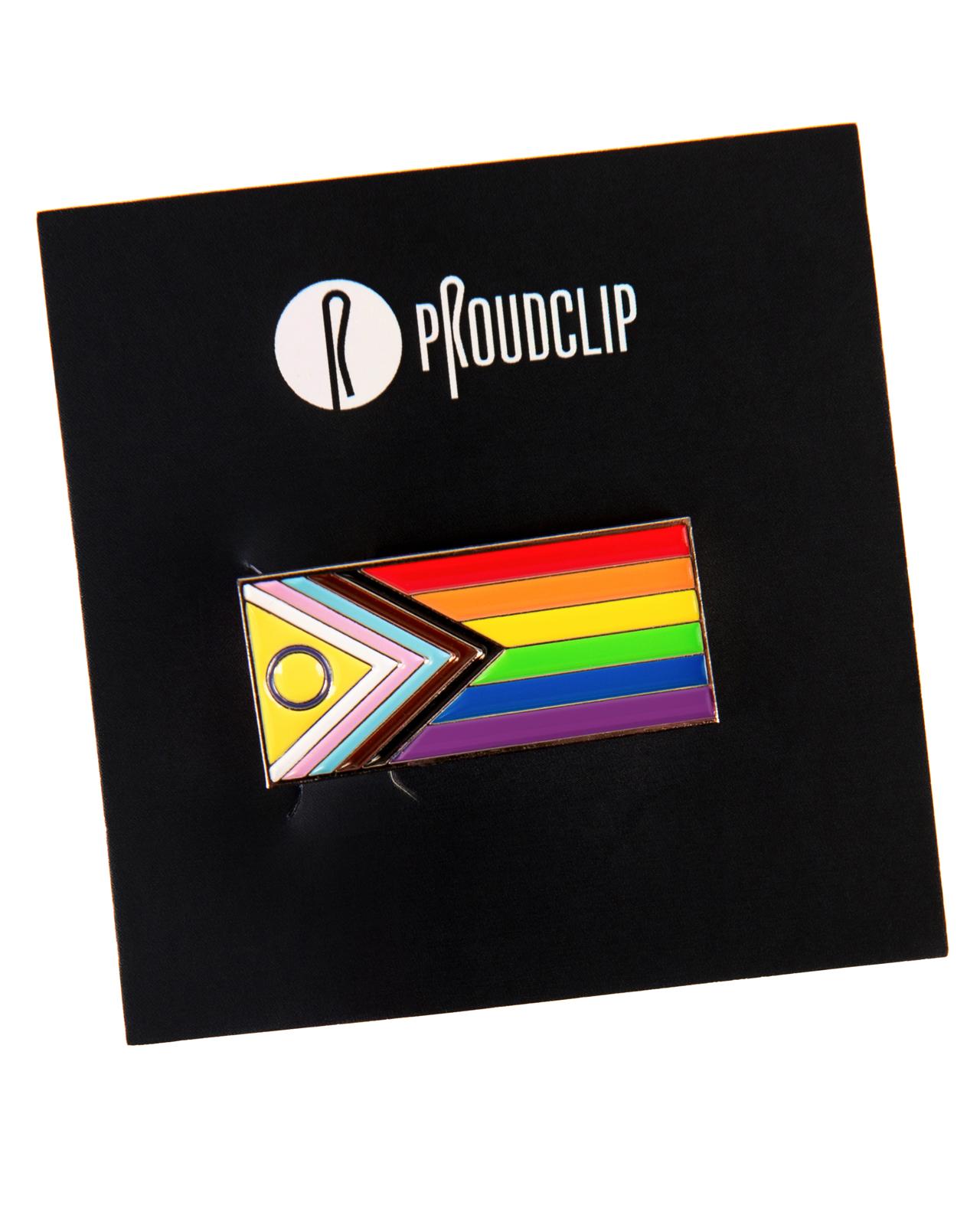 Intersex Progress Pride Clip Badge