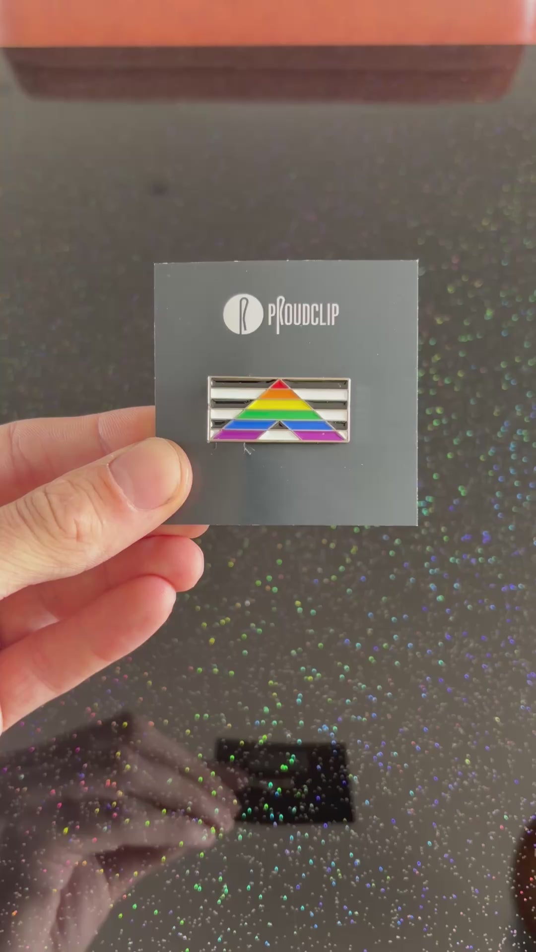 Straight Ally Clip Badge With Free Keyring Badge Holder